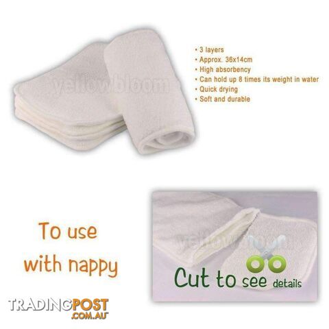 Reusable Microfiber Cloth Nappy Inserts - photo 4 of 4