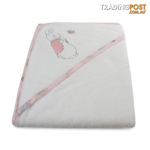 Peter Rabbit 'Hop Little Rabbit' Hooded Towel - Pink