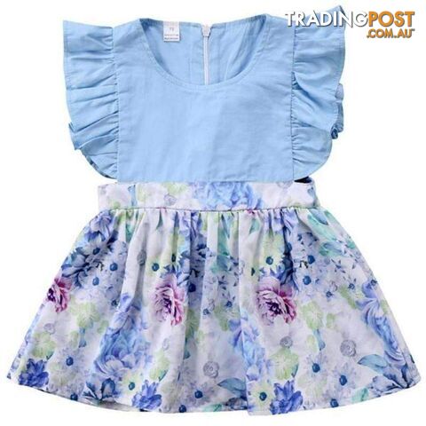 Sky Blue Girls Dress