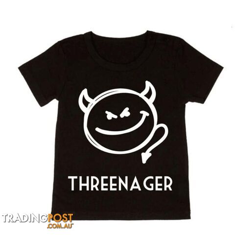 Threenager Tee | Black or White