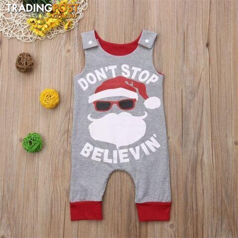 Sleeveless Santa Claus Romper