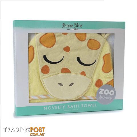 Zoo Animals 'Giraffe' Novelty Hooded Bath Towel - photo 2 of 3