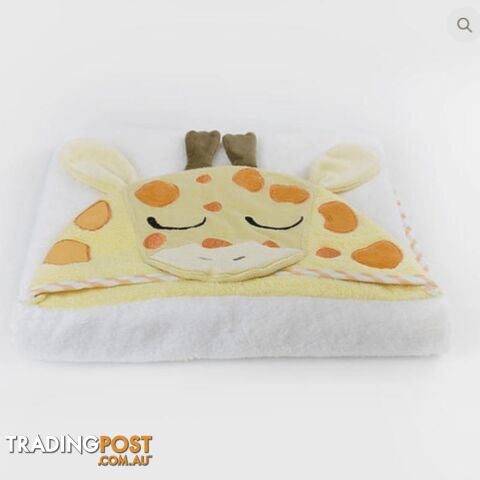 Zoo Animals 'Giraffe' Novelty Hooded Bath Towel - photo 3 of 3