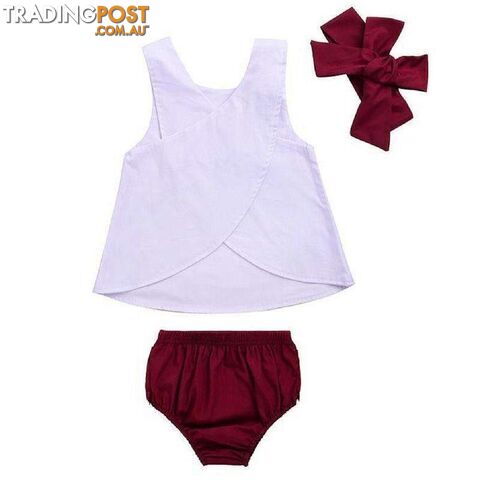 White & Maroon Set