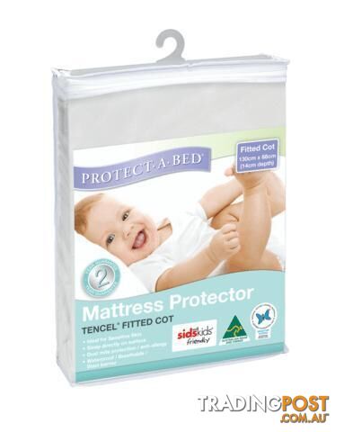 Tencel® Cot Mattress Protector, Fitted
