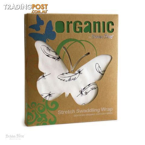 “Feathers" Organic Cotton Jersey Wrap (Single Pack) - 9338680087624