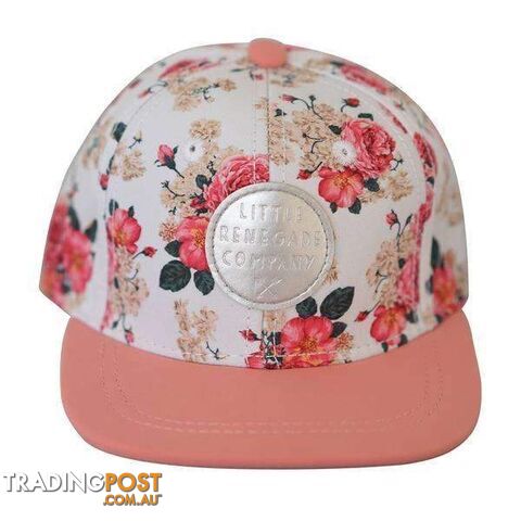 Vintage Floral/Pink Snapback Hat