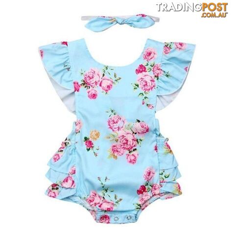 Ruffle Flower Romper