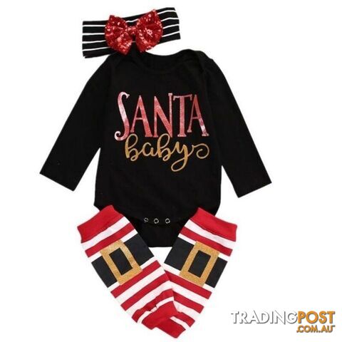 Santa Baby Romper Set