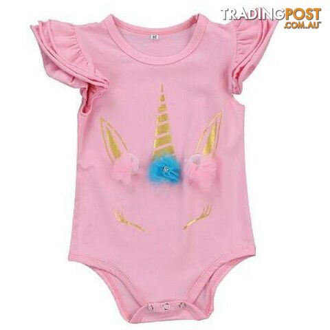 Ruffled Unicorn Romper