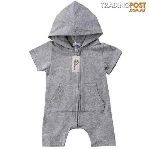Plain Grey Jumpsuit