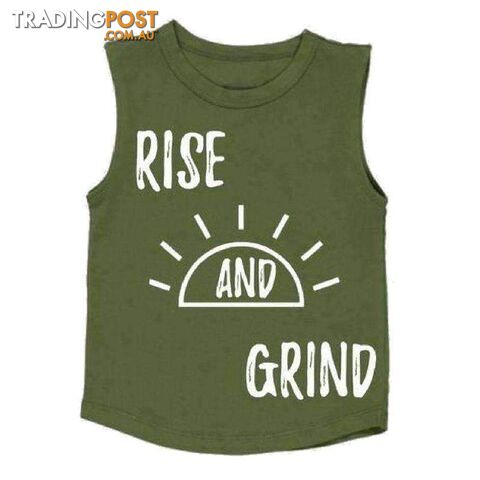 RISE AND GRIND TANK KHAKI