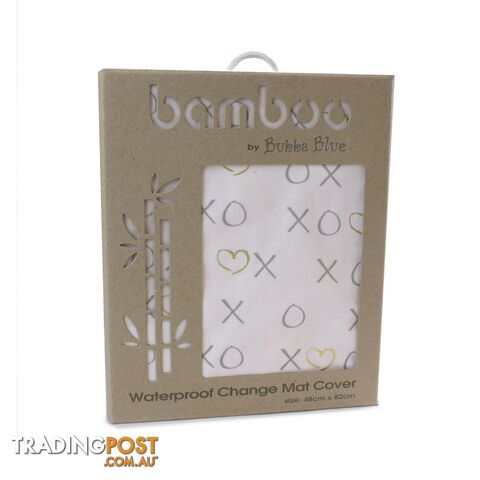 Pink Bloom Bamboo Jersey Waterproof Change Mat Cover - photo 2 of 3