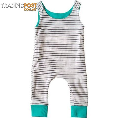 Stripe Grow Romper