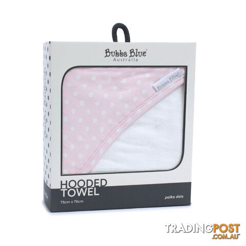 Pink Polka Dots Hooded Towel