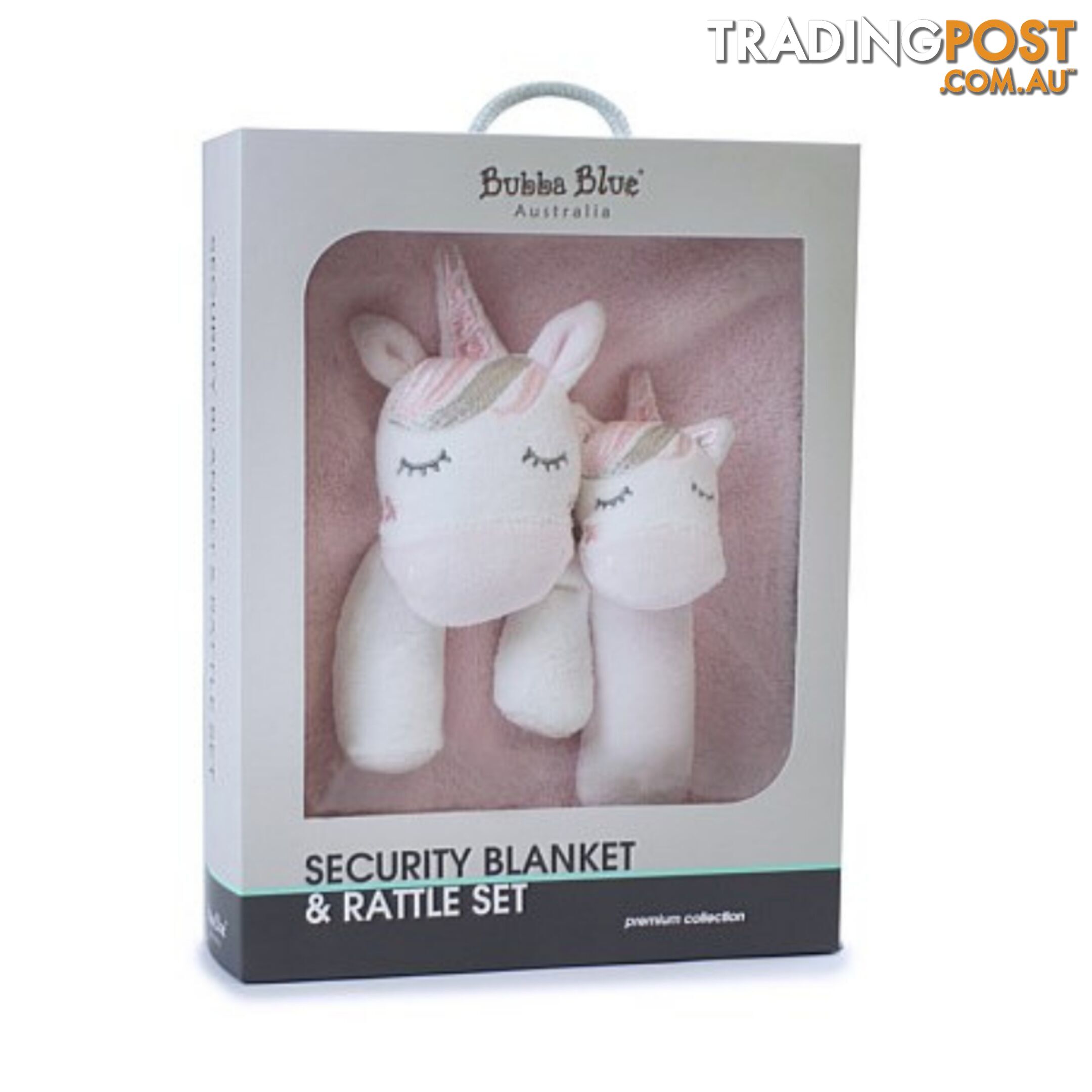 Unicorn Magic Security Blanket & Rattle Set