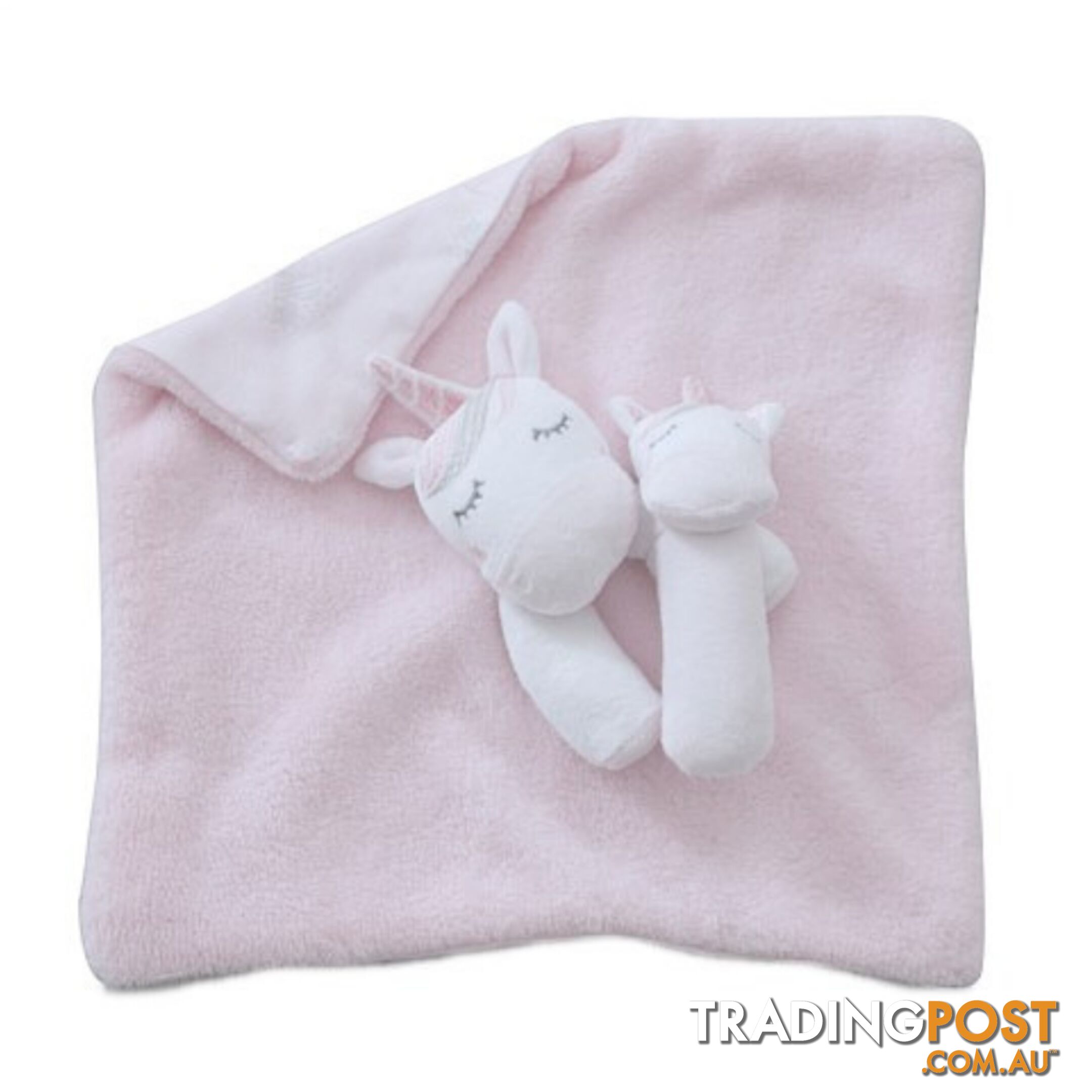 Unicorn Magic Security Blanket & Rattle Set