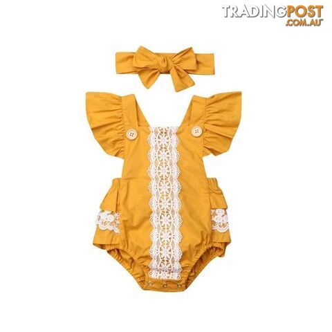 Ruffled Lace Rompers