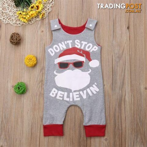 Sleeveless Santa Claus Romper