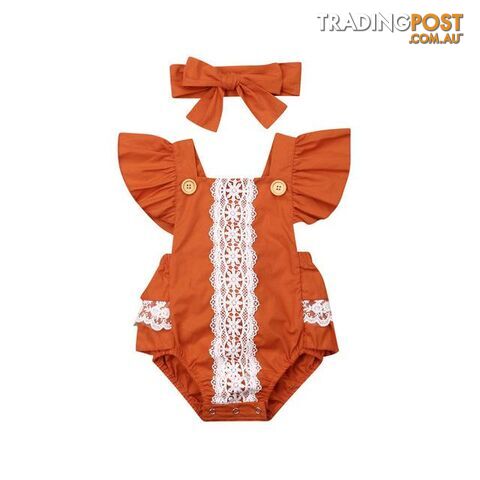 Ruffled Lace Rompers