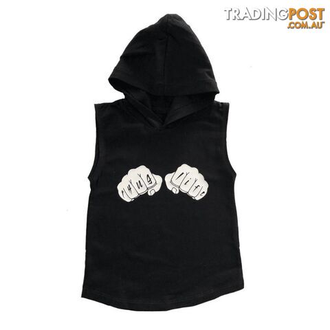 Thug Life Sleeveless Hoodie | White or Black