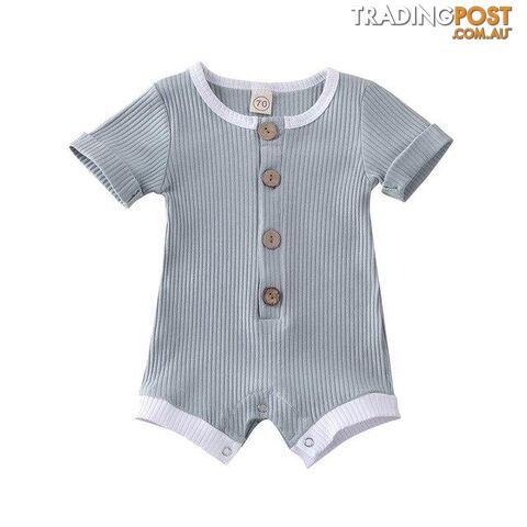 Short Sleeve Cotton Romper