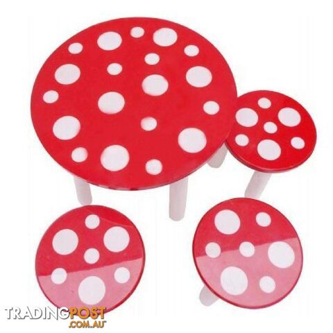 Outdoor Mushroom table and 3 stools - photo 2 of 3