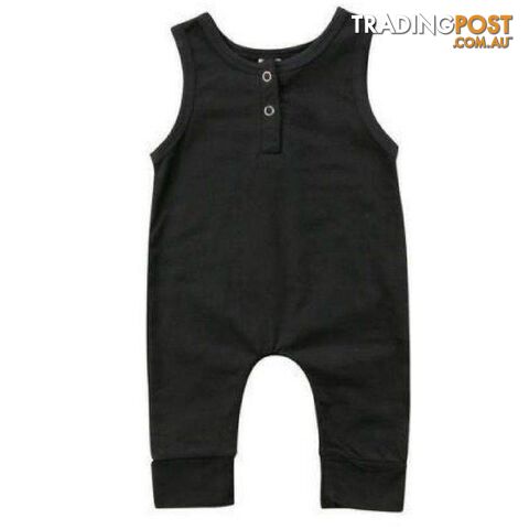 Simple Black Jumpsuit