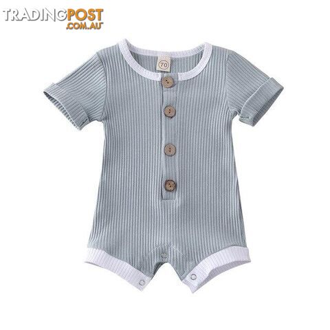 Short Sleeve Cotton Romper