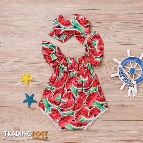 Red Watermelon Romper