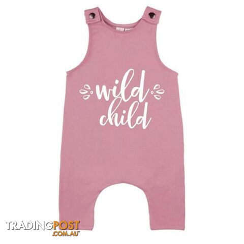 Wild Child Slouch Romper | Pink