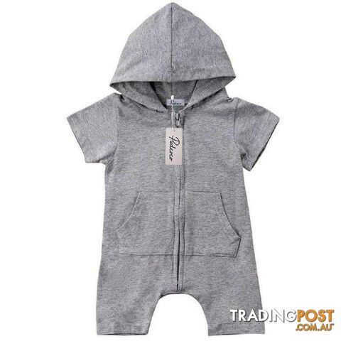 Plain Grey Jumpsuit