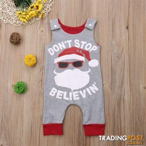 Sleeveless Santa Claus Romper
