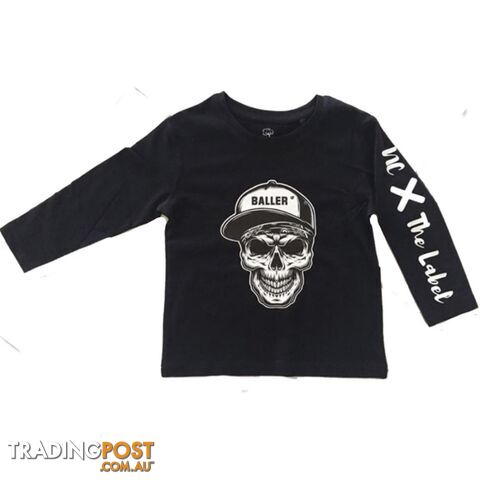 Skull Baller Tee - Long sleeve - NC X The Label