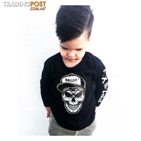 Skull Baller Tee - Long sleeve - NC X The Label - photo 2 of 2