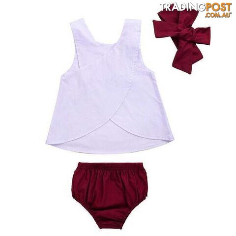 White & Maroon Set