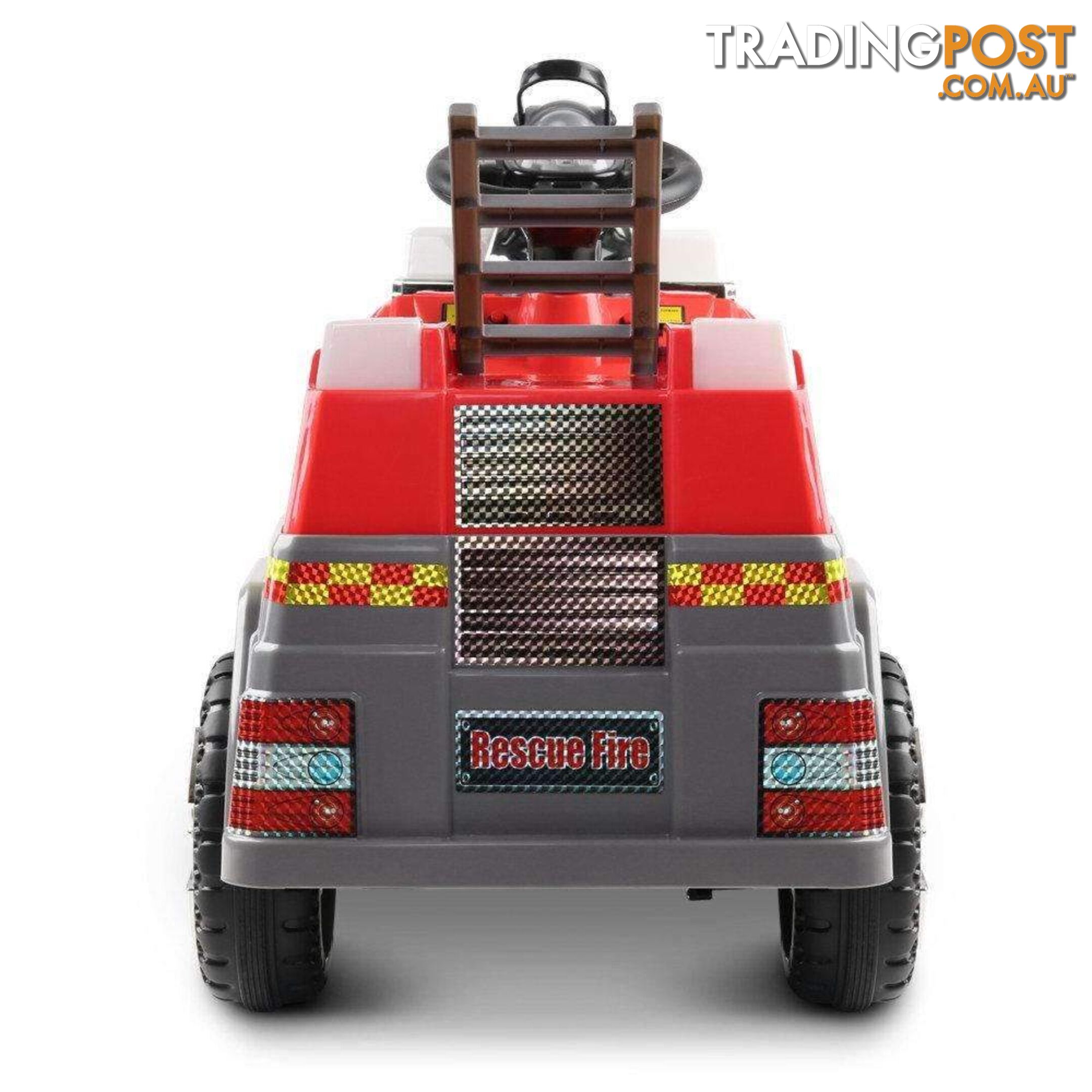 Rigo Kids Ride On Fire Truck Car - Red & Grey