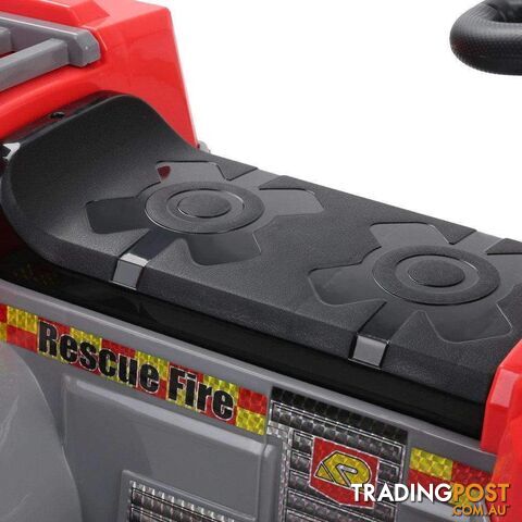 Rigo Kids Ride On Fire Truck Car - Red & Grey