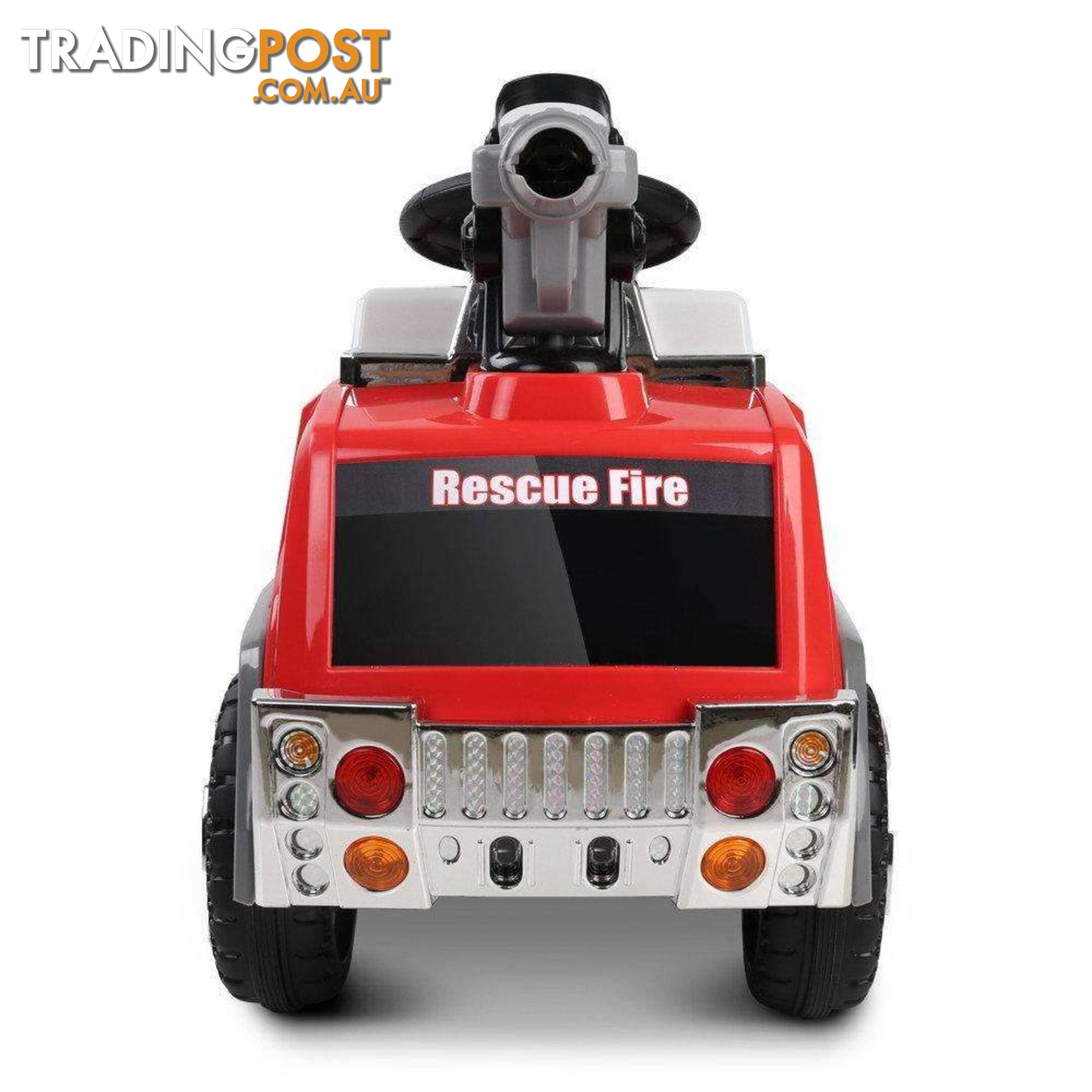 Rigo Kids Ride On Fire Truck Car - Red & Grey