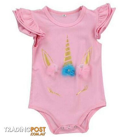 Ruffled Unicorn Romper