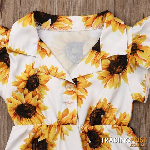 Yellow Sunflower Romper