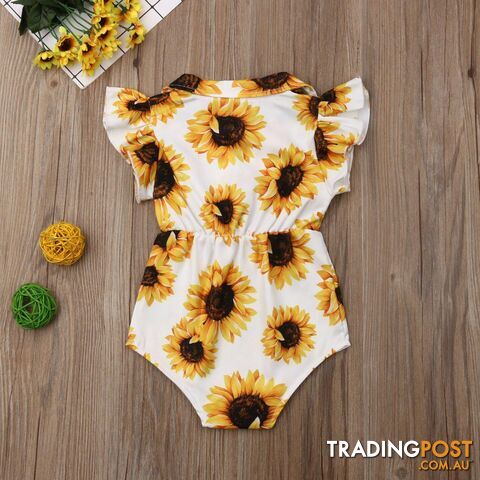 Yellow Sunflower Romper