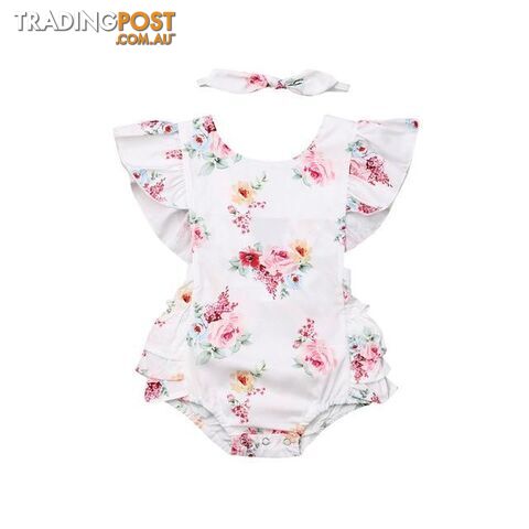 Ruffle Flower Romper