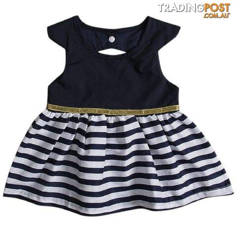 Striped Black Dress