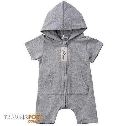 Plain Grey Jumpsuit