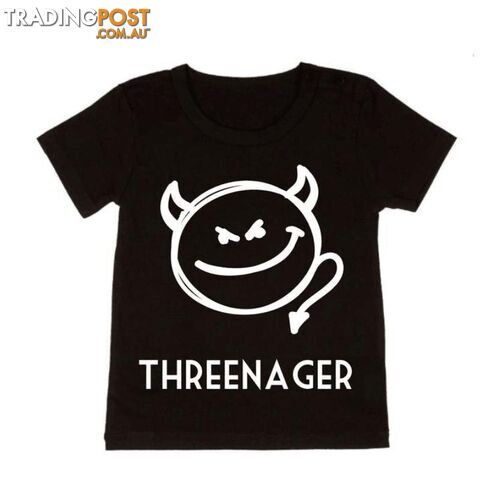 Threenager Tee | Black or White