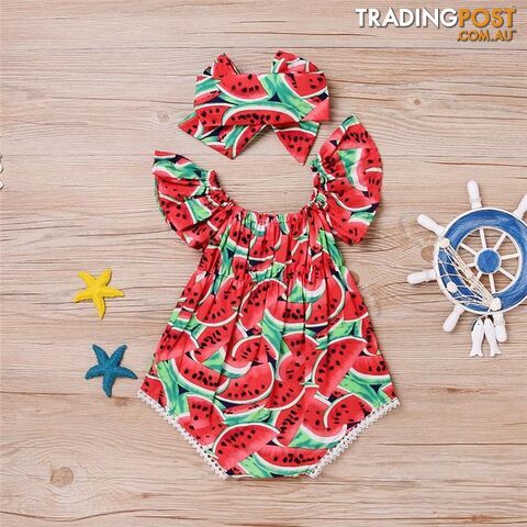 Red Watermelon Romper