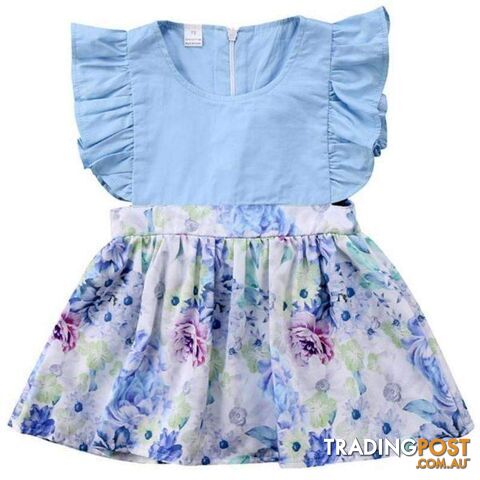 Sky Blue Girls Dress