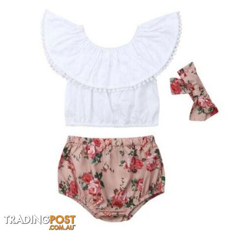 Ruffle Floral Set