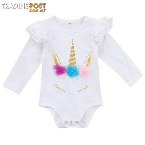 Ruffled Unicorn Romper